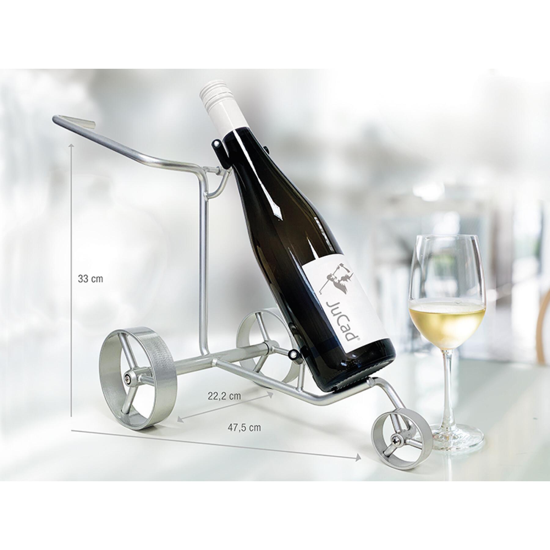 Chariot miniature porte-bouteille de vin JuCad