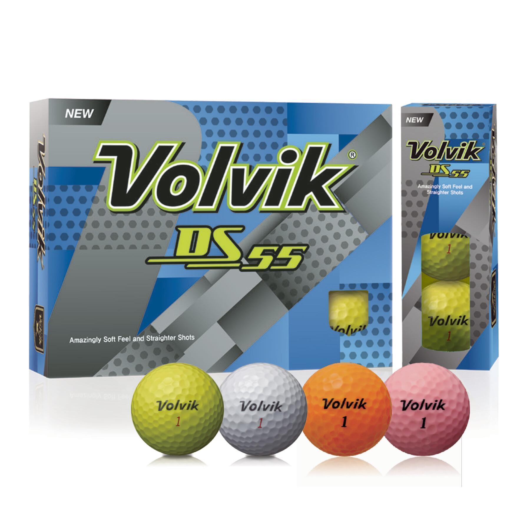 Lots de 2 balles de golf Volvik DS55 Soft dzd