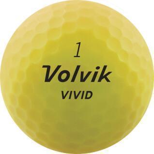 Lot de 12 balles de golf Volvik Vivid
