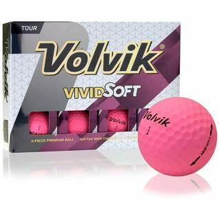 Balles de golf Volvik vivid soft mat colored balls dzd