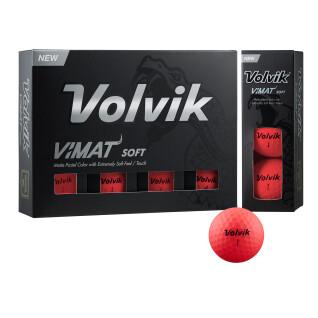 Lots de 2 balles de golf Volvik Vimat mat finish